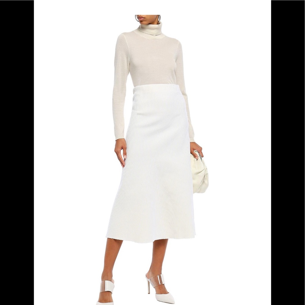 Tibi skirt in ivory, midi